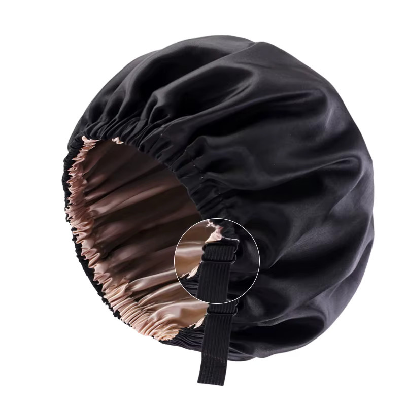 GATHERTOP Satin-Mütze, Damen, doppellagig, verstellbare Schnalle - Bild 5