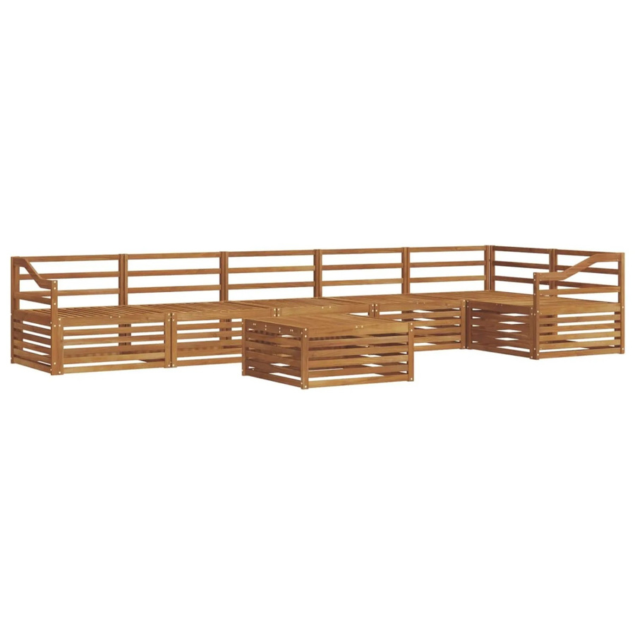 vidaXL Outdoor-Sofagarnitur 7-teilig aus Massivholz Akazie in Braun - Bild 2