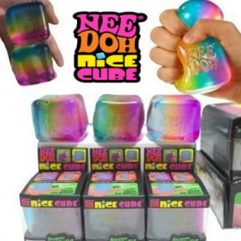 Needoh Regenbogen-Würfel, Extrusions-Dekompressionsspielzeug, Sensorisches Spielzeug - Bild 2