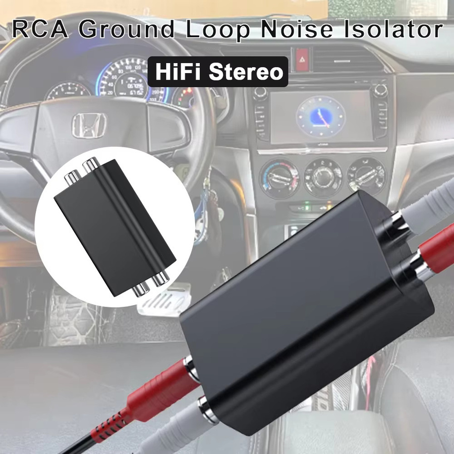 kebidumei RCA Audio Noise Filter Black zur Beseitigung von Störungen und Bodenbrummen für dein Home Stereo oder Auto Audio System - Bild 3