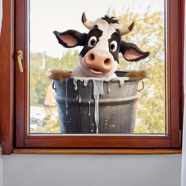 Selbstklebender doppelseitiger Fensteraufkleber für Kinderzimmer und Glasdekoration von BRUP - Bild 1