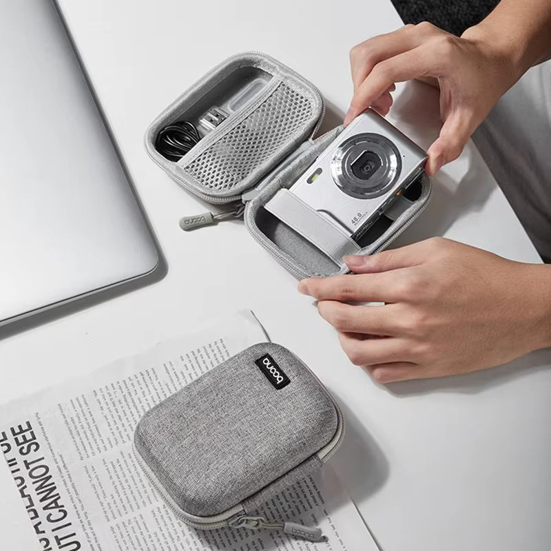 SD&HI Kamera-Aufbewahrungsbox aus EVA, stoßfeste Hartschalen-Tragetasche für Mini-Kameras in Grau - Bild 2