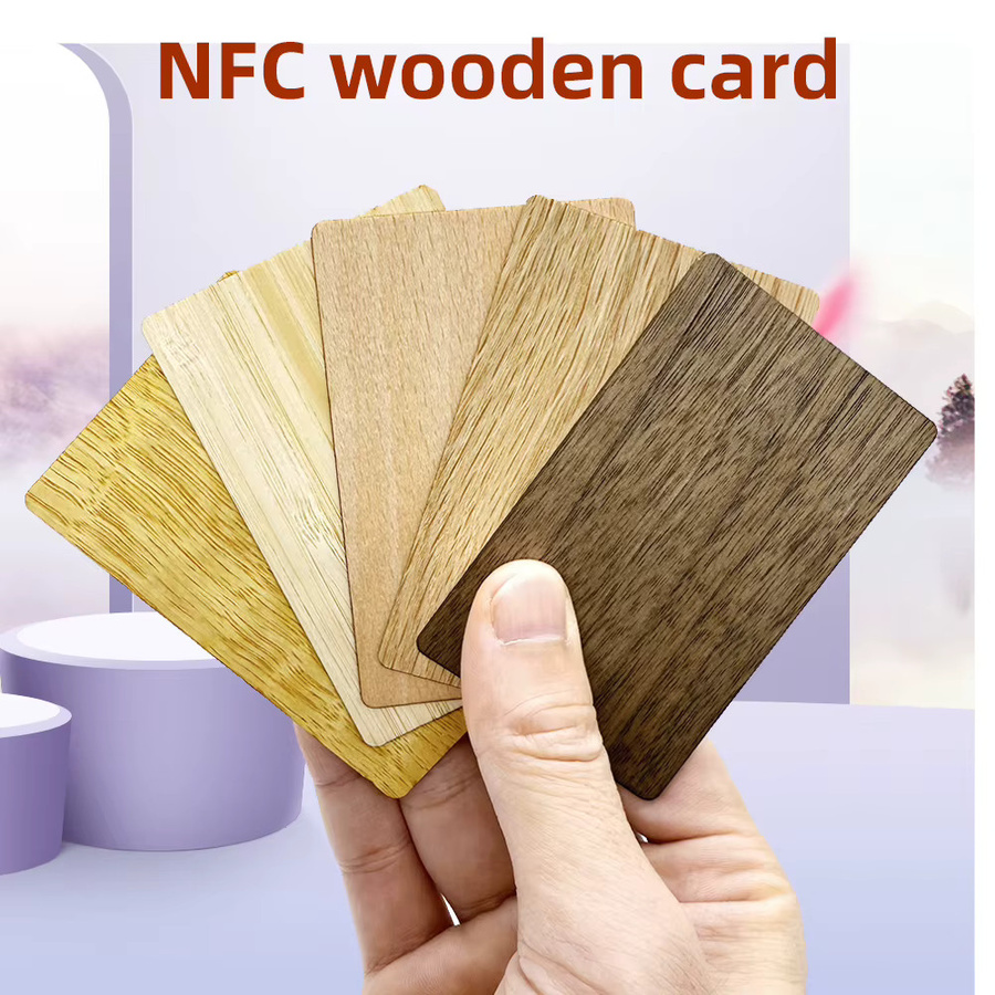 5 Stück NFC215 RFID-Tags aus Holz mit 13,56 MHz und 504 Bytes Speicher - Bild 2