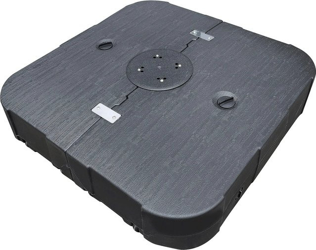 osoltus Schirmständer für Ampelschirme, schwarz, rollbar, befüllbar mit Wasser oder Sand (bis 150 kg) - Bild 1