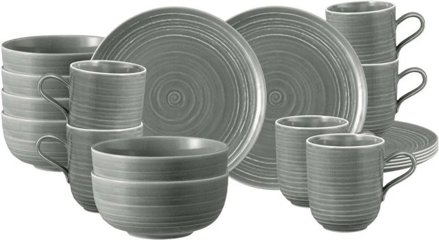 Seltmann Weiden Frühstücks-Set Terra, 18-teilig, Perlgrau/Braun - Bild 2