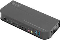 Digitus KVM Switch HDMI 2x1 mit 4K UHD Unterstützung in Schwarz - Bild 1