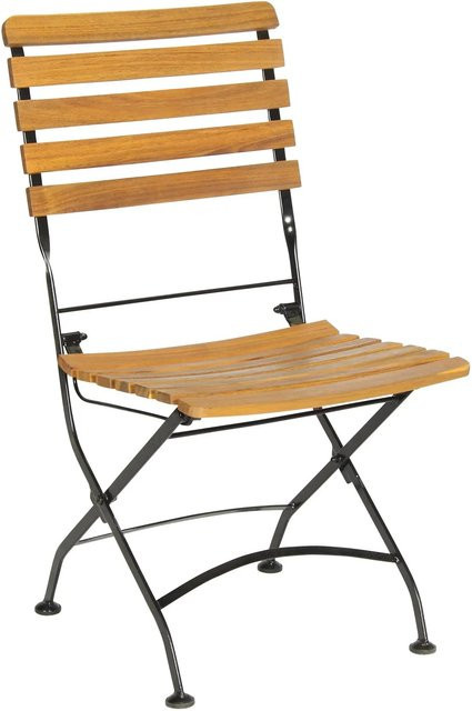 Acamp Set 2x Klappstühle Lindau aus FSC Akazienholz in Teak-Schwarz - Bild 1