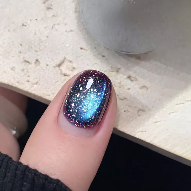 MIANEL Katzenaugen-Nagellack, Blau-Violett, 10 ml, Glänzend - Bild 1