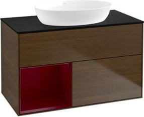 V&B Waschtischunterschrank Finion 100 in lackierter Ausführung, Breite: 100 cm, Höhe: 50,1 cm, Tiefe: 50,1 cm - Bild 1