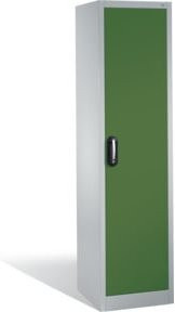 C+P Werkzeugschrank mit Drehtür und 4 Innenböden, Front Resedagrün, Korpus Lichtgrau, H: 195 cm, B: 50 cm, T: 50 cm - Bild 1