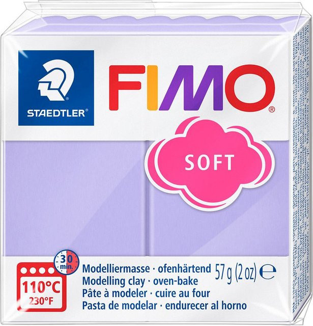 FIMO Knetmasse Pastellfarben Flieder - Bild 1