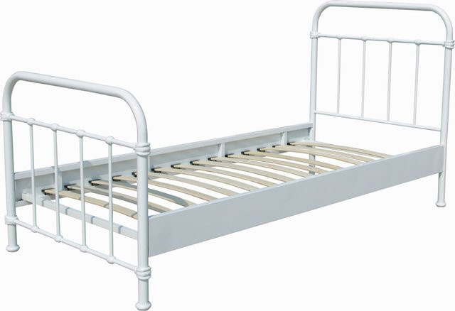 Vipack Metallbett New York in Weiß, Breite: 90 cm, Länge: 200 cm - Bild 1