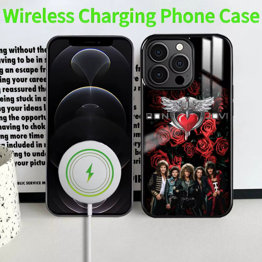 B-Bon J-Jovi Band Handyhülle mit MagSafe Magnet für iPhone 16 15 14 13 12 11 Pro Plus Max Mini Multicolor - Bild 5