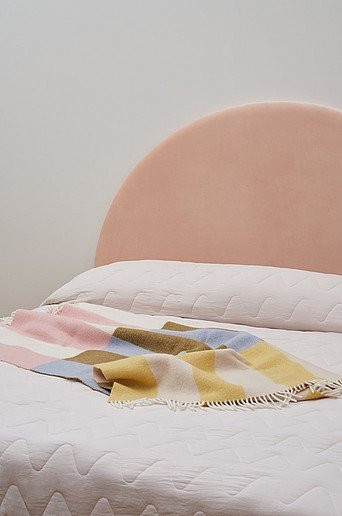Jotex Kopfteil SAMI Polsterteil in Pink mit Samtbezug, Breite: 185 cm - Bild 1