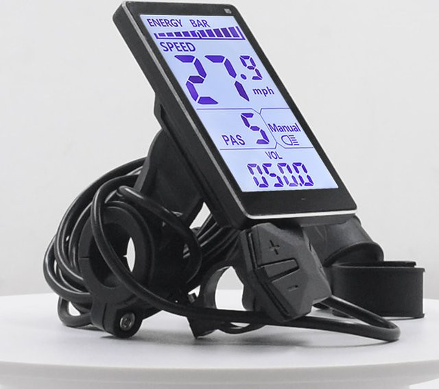 Haytrix M5 Fahrradcomputer mit UART2 Display für Elektrofahrräder, Schwarz - Bild 1