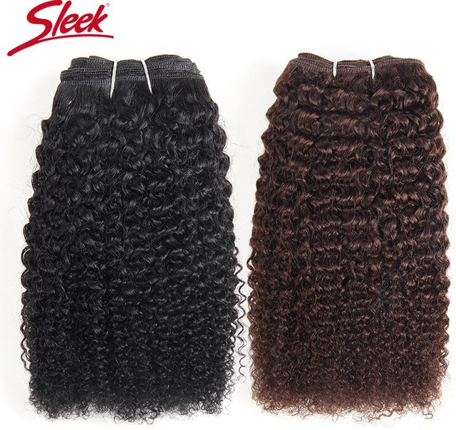 Braune Remy-Haarverlängerungen, Afro-Kinky-Webart, Bundles Deal, 4er Pack - Bild 1