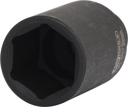 KS Tools 1/2" Sechskant-Kraft-Stecknuss lang 30mm aus Chrom-Molybdänstahl in Schwarz - Bild 1