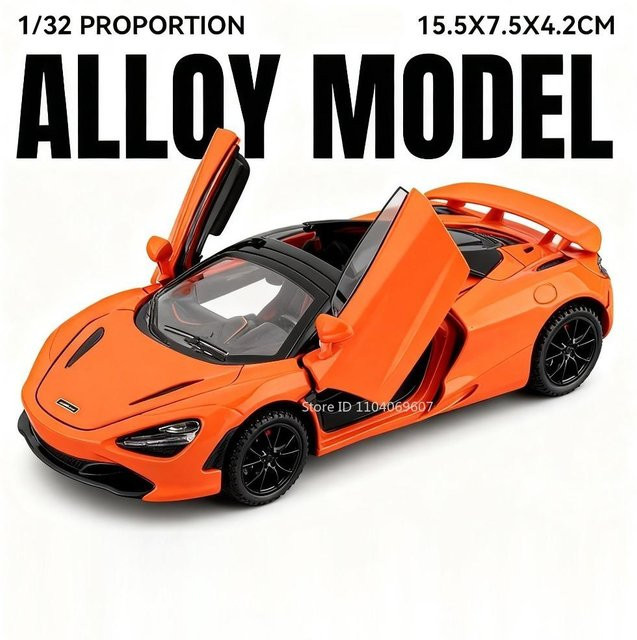 Linyi toy car 765Lt 720S Modell Supercar, Spielzeug, 1:32, mit Licht und Sound, ab 14 Jahren - Bild 1