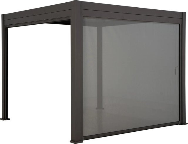Leco Rollo für Lamellenpergola Deluxe in Anthrazit, Breite: 370 cm, Höhe: 236 cm - Bild 2