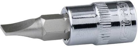 KS Tools CHROMEplus Bit-Stecknuss Schlitz 6,5 mm, Silber - Bild 1