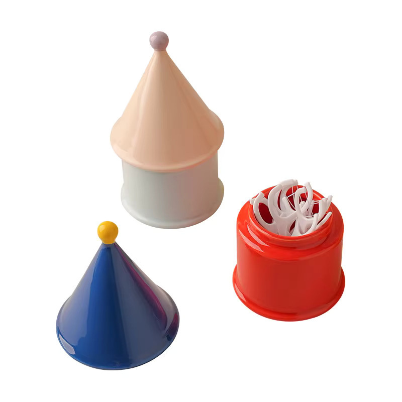 MOYU Keramik-Zahnstocherhalter in Dopamin-Stil als kreative Figur und dekoratives Schreibtisch-Ornament für Wohnzimmer und Küche - Bild 1