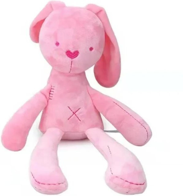 Kidsly Langohr-Hase Plüschpuppe, Stofftier, 40cm, Rosa / Pink - Bild 1