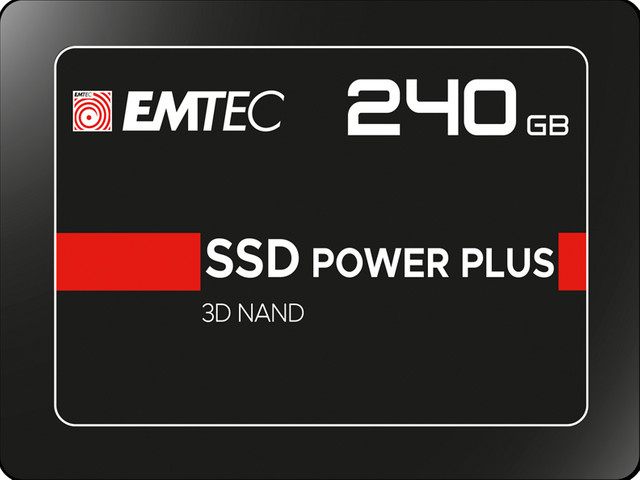 Emtec SSD Power Plus X150 Interne SSD-Festplatte 240 GB SATA 2.5 Zoll Schwarz - Bild 1