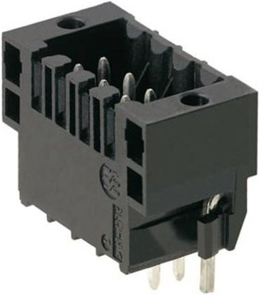 Weidmüller Stiftgehäuse-Platine Schwarz, Polzahl 24, Rastermaß 3,50 mm, 36 Stück - Bild 1