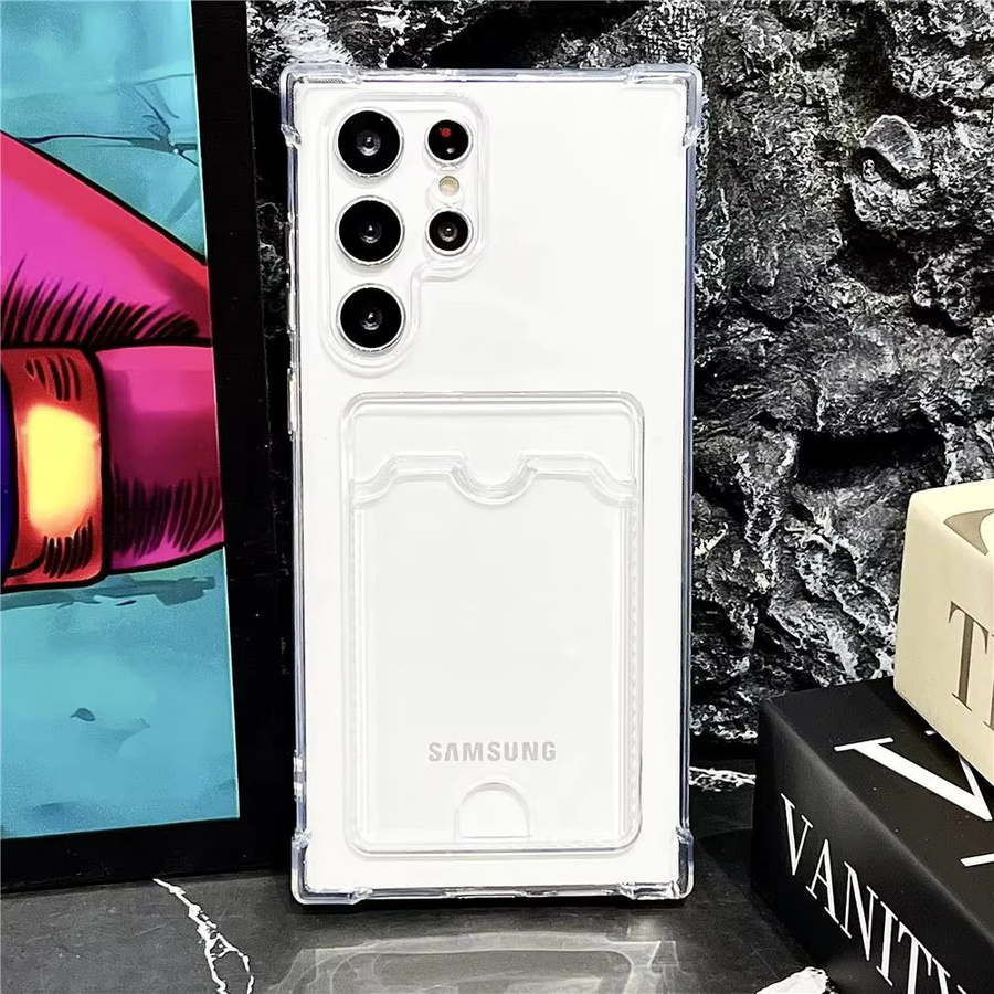 Transparente TPU Brieftaschenhülle mit Kartenfach für Samsung Galaxy S26 S25 S24 S23 S22 S21 S20 Ultra Plus FE Note - Bild 2