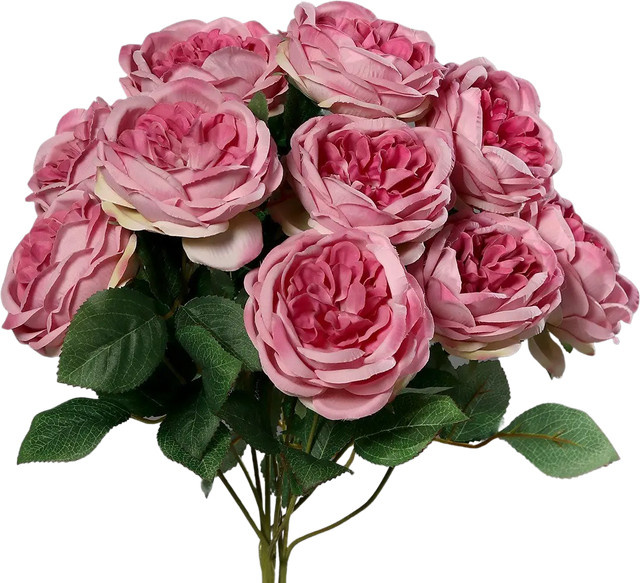 Künstlicher Rosenstrauß Artemis von Aplanta mit 10 Blütenköpfen, Höhe: 45 cm - Bild 1