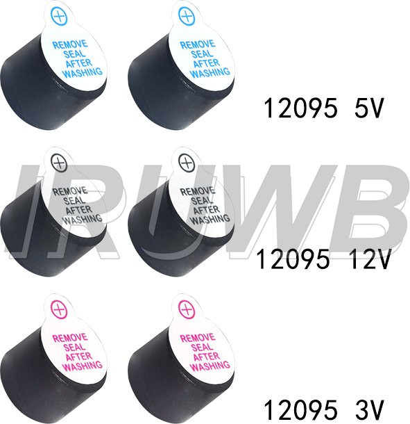 10er Set Mini Aktiver Summer TMB12A Magnetisch, Farbe: Schwarz, B/T/H: 12 x 9,5 mm - Bild 1