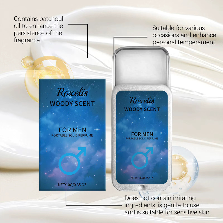 Roxelis Festes Parfüm Sandelholz, Unisex, Deodorant - Bild 3