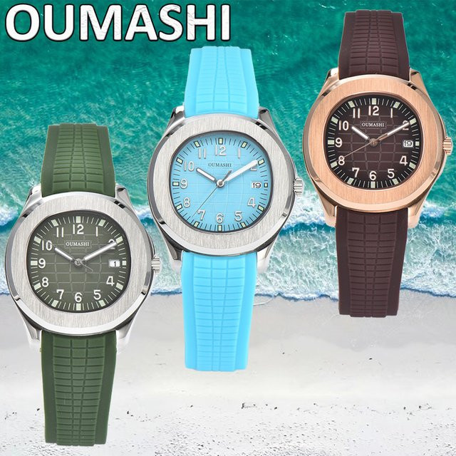 OUMASHI Armbanduhr Automatik, Edelstahl, Saphirglas, 40 mm, Herren - Bild 1