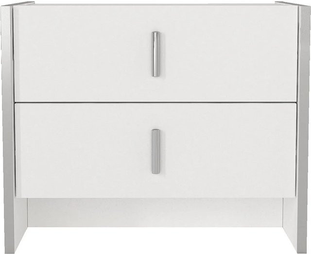 Nachttisch Cadeba Weiß B: 55 cm, T: 45 cm, H: 40 cm - Bild 1