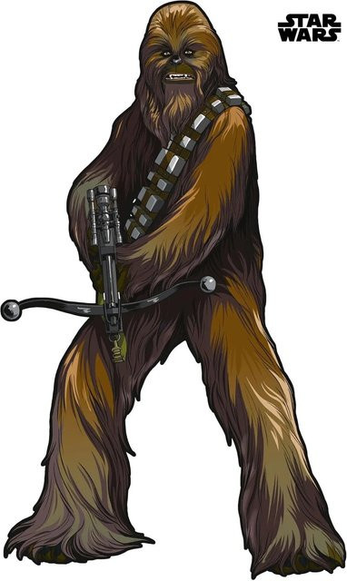 Disney Star Wars Wandtattoo Chewbacca Braun B: 127 cm, H: 200 cm - Bild 1
