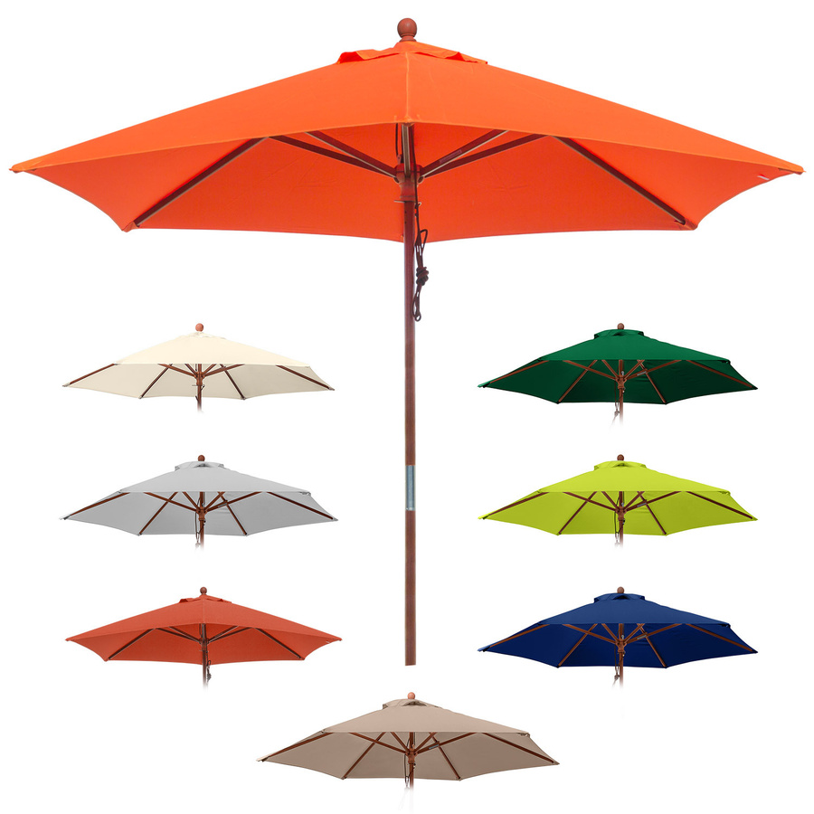 anndora Landhausschirm Sonnenschirm rund, Durchmesser: 250 cm, Farbe: Multicolour - Bild 1