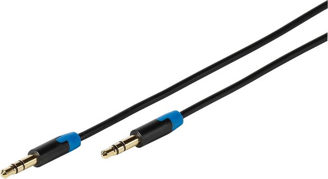 Vivanco Klinkenkabel 3,5 mm in Schwarz, Länge: 1,2 m - Bild 1