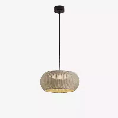 Bover Perris LED Pendelleuchte in Beige und Schwarz aus Stoff - Bild 1