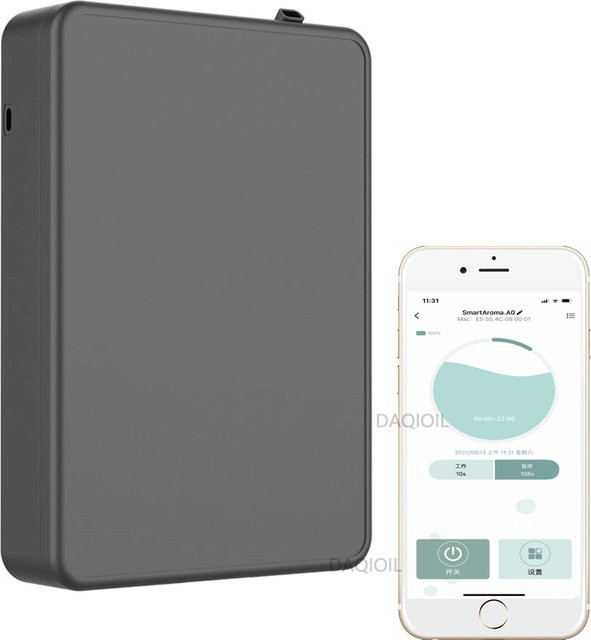 HAOYUNMA Intelligenter Aromadiffusor zur Wandmontage mit App-Steuerung für ätherische Öle - Bild 1