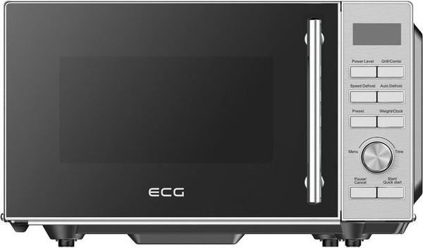 ECG MTD 2083 FGS Flachbett Mikrowelle mit Grillfunktion in Silber