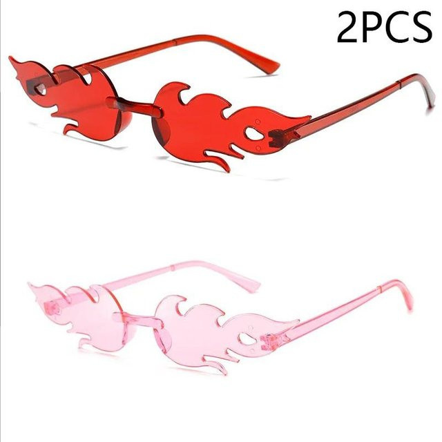 YiRan Sonnenbrille, randlos, Multicolor, Kunststoff, Damen - Bild 1