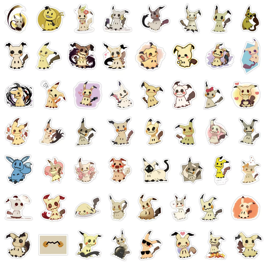 Bandai Pokemon Mimikyu Aufkleber, 10/55 Stück - Bild 2