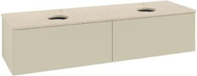 V&B Waschtischunterschrank Antao ohne Frontstruktur in Grau lackiert, B/T: 160 x 50 cm - Bild 1