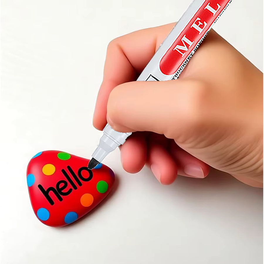LOLEDE Permanent Marker Set 20 Stück, wasserfeste Stifte in Schwarz, Rot und Blau, 2mm Spitze, schnelltrocknend für Reifen und fettige Oberflächen - Bild 5