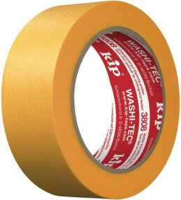 WASHI-TEC Kip Premium 3808-36 Abdeckband aus Papier in Gold und Gelb, Breite: 36 mm, Länge: 50 m - Bild 1