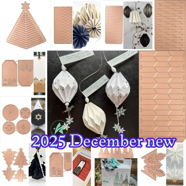 Metall-Stanzform Weihnachtsbaum Silber für DIY-Grußkarten, Sammelalben und Dekorationen - Bild 1