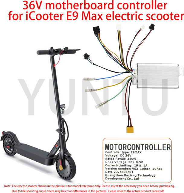 XBOT Motherboard-Controller für Elektroroller E9 Max Scooter, 36V 350W, Silber - Bild 1