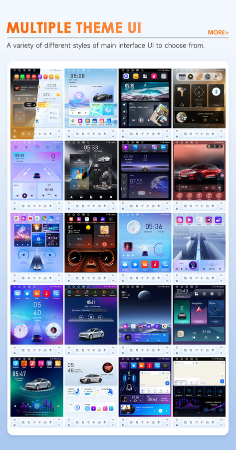 OSSURET 9,7 Zoll Android 14 Autoradio für Hyundai Elantra Avante l35 2011-2013 mit Snapdragon 8-Kern, AI Carplay, GPS und 360-Grad-Kamera, Schwarz - Bild 3