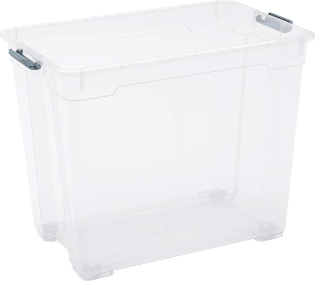 OBI Allzweckbox Cadiz XXL mit 4 Rollen, Transparent - Bild 1