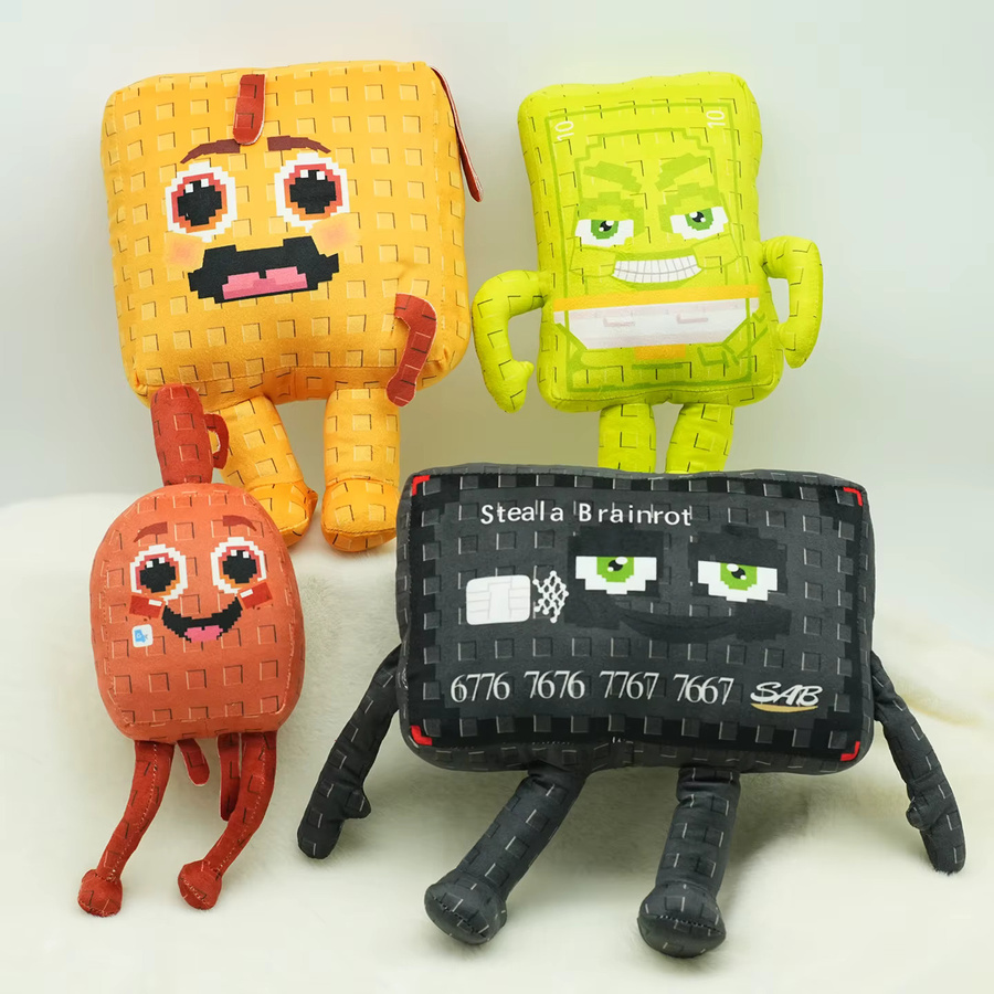 TreasuringU Plants VS Brainrot Monster, Plüschtier, Stoffpuppe, Drache - Bild 1